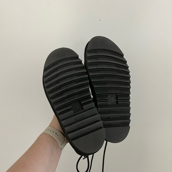 Dr. Martens Black Strappy Leather Gladiator Sandals - Picture 5 of 5